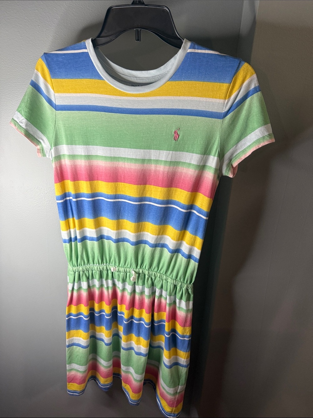 Ralph Lauren Pastel Multistripe Knit Dress